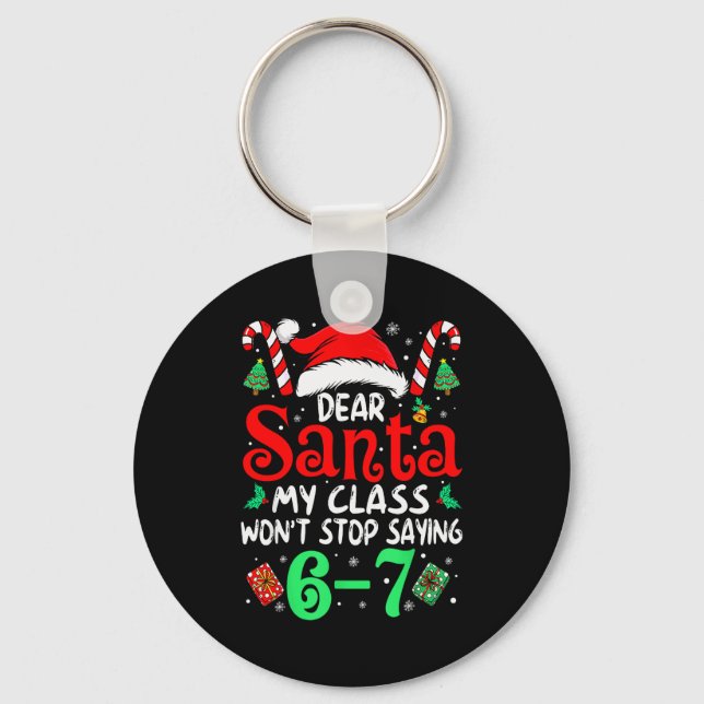Chaveiro 67 Querido Papai Noel 6 7 Natal Divertido Seis Set (Frente)