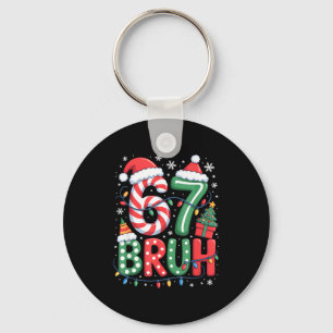 Chaveiro 67 Seis Sete Bruh Natal Divertido 6 7 Meme Homens 