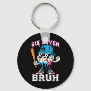 Chaveiro 67 Six Seven Beisebol Sorvete Gotejamento Número 6