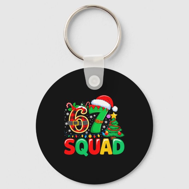 Chaveiro 67 Squad Teacher Christmas Funny Holiday Clroom Cr (Frente)
