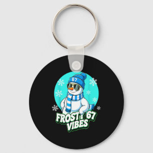 Chaveiro 67 Vibrações de Boneco de Neve Inverno Seis Sete M