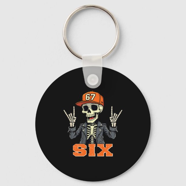 Chaveiro 67endy Skeleton - 67 Seis Sete Halloween 6 Long Sl (Frente)