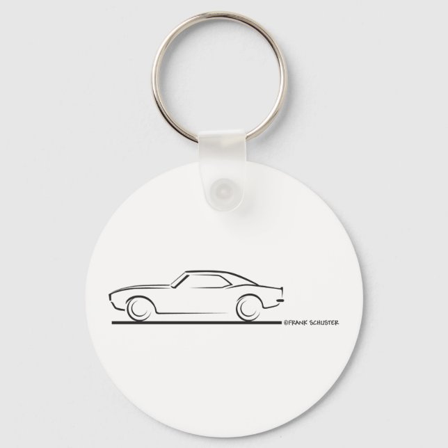 Chaveiro 68 Duro Camaro Top BLK (Frente)