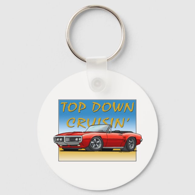 Chaveiro 68 Fogos de artifício vermelhos convertíveis (Frente)