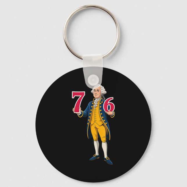 Chaveiro 6 7 7 6 George Washington Seis Sete  (Frente)
