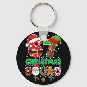 Chaveiro 6-7 Esquadrão de Natal Divertido 67 Seis Sete Meme