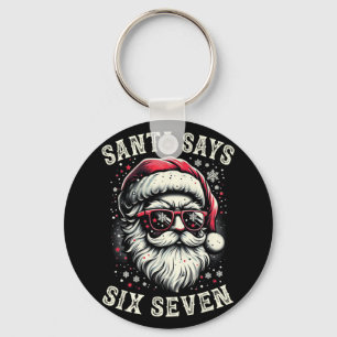 Chaveiro 6-7 Meme Natal Papai Noel Seis Sete Rotação Cerebr