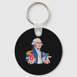 Chaveiro 6 7 Washington Engraçado 67 Fantasia Meme Seis Set