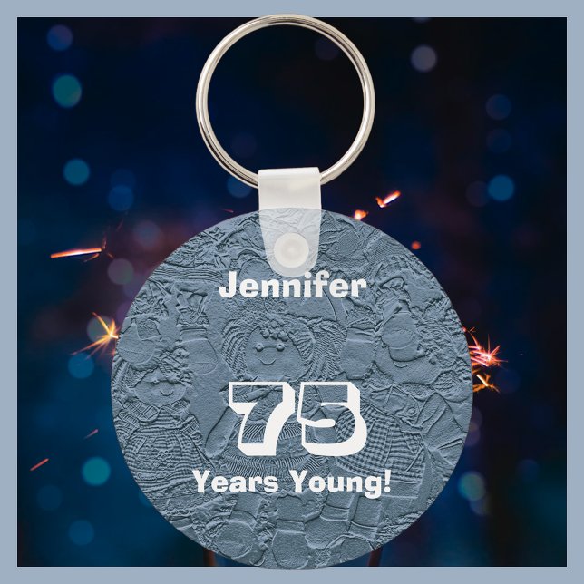 Chaveiro 75 anos Jovem Blue Rag Dolls Chave (Criador carregado)