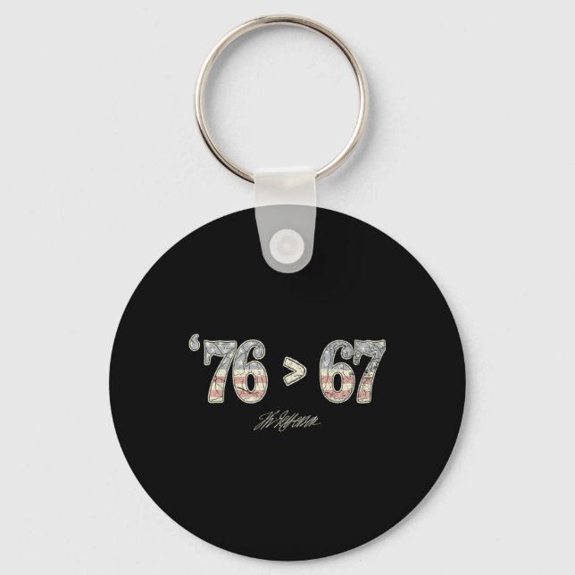 Chaveiro 76 67 Thomas Jefferson Seis Sete 6 7 Meme Gen Alph (Frente)
