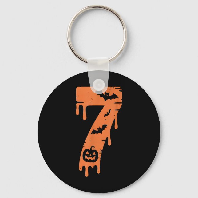Chaveiro 7 Number Meme 67 Six Seven Halloween  (Frente)