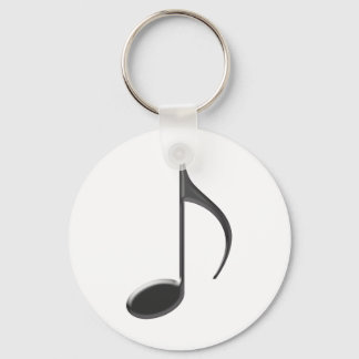 Chaveiro 8ª Nota de Música Preta