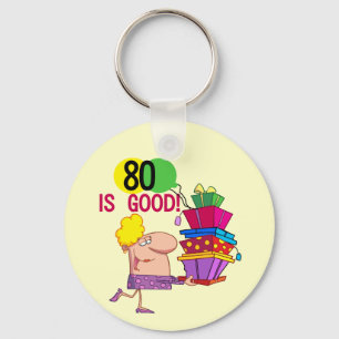 Chaveiro 80 são bons camiseta e presentes do aniversário