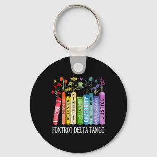 Chaveiro 8647 Foxtrots Tangos Deltas Livro Flor Resistir Bo