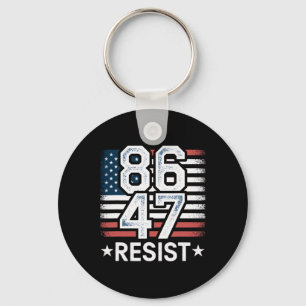 Chaveiro 86 47 Resistir Anti Trump Remover 47 Vintage 8647