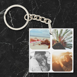 Chaveiro 8 Modelo de Fotografia Grade Dupla Lado Branca Arr