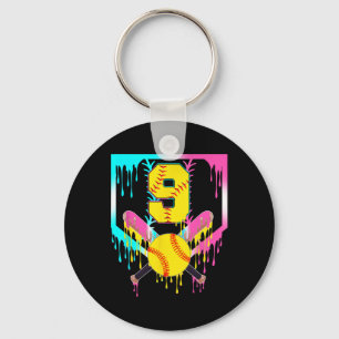 Chaveiro 9º Aniversário Softll Home Plate Drip Sorvete 9 An