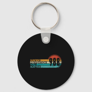 Chaveiro 988 Prevenção Contra Suicídio Camisa 988 Awarenes