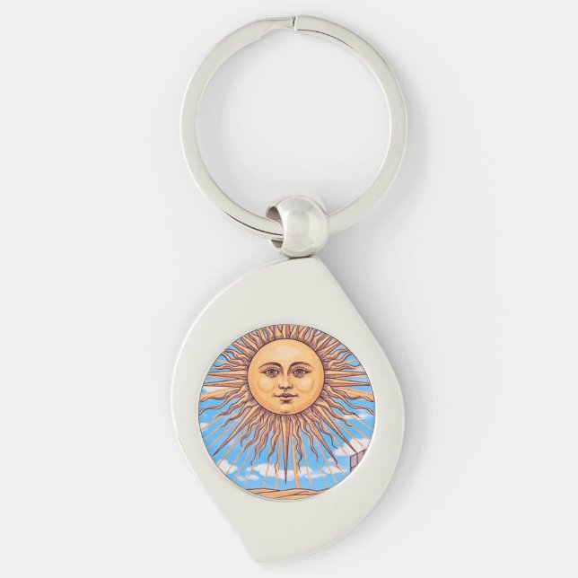 Chaveiro A Arte da Carta de Tarot O Sol | Vintage Rider-Wai (Frente)