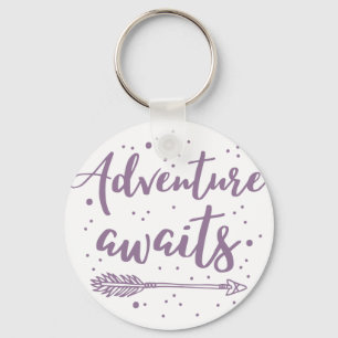 Chaveiro a aventura espera no roxo