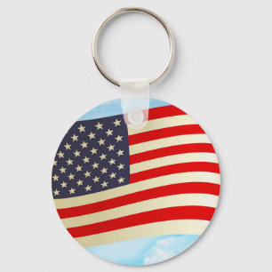 Chaveiro A bandeira americana Stars tropas da liberdade da