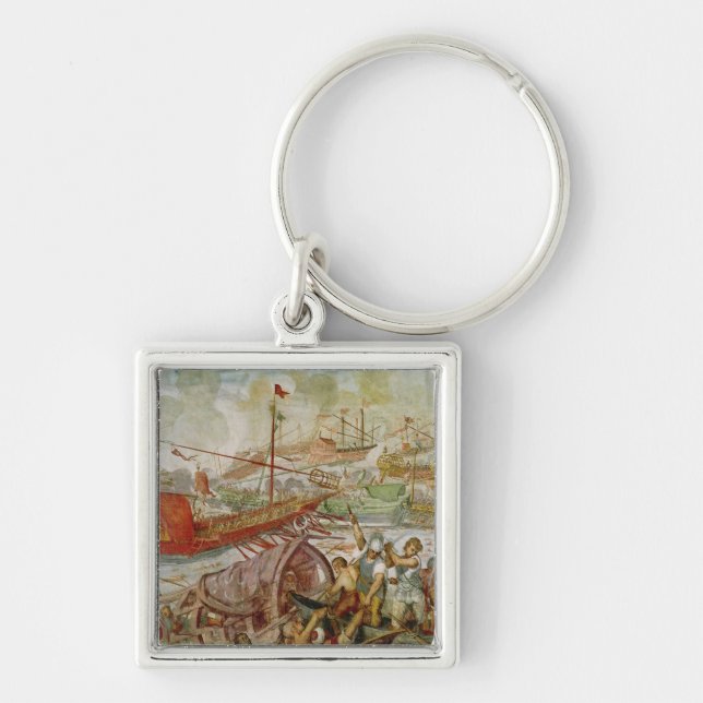 Chaveiro A batalha de Lepanto, em outubro de 1571, 1600 (Frente)
