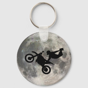 Chaveiro A bicicleta saltada sobre a lua