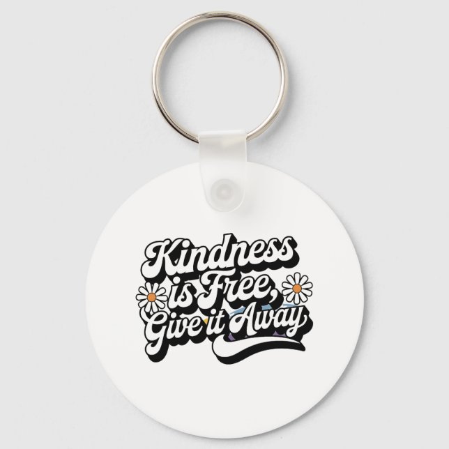 Chaveiro "A bondade é livre, dá-lhe saída" (Frente)