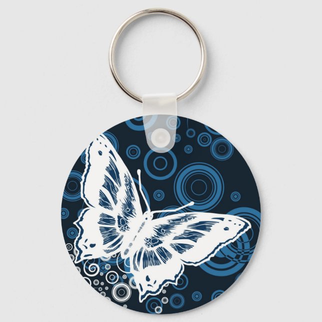 Chaveiro A Borboleta Branca (Frente)