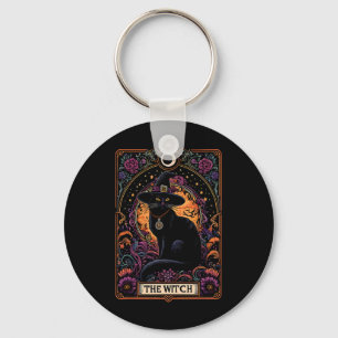 Chaveiro A Bruxa Tarot Card Halloween Vintage Gothic