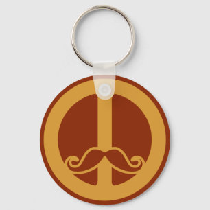 Chaveiro A cadeia-chave Peace Stache