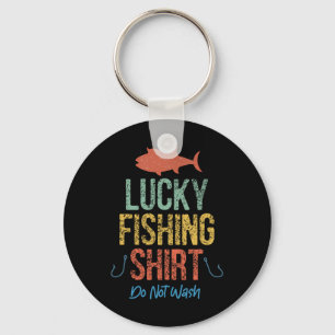 Chaveiro A Camisa De Pesca Sortuda De Retro Engraçado Não F