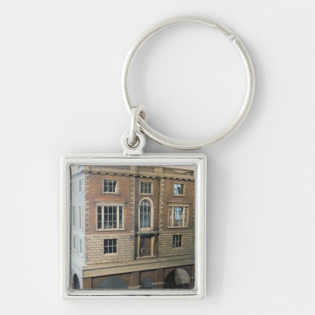 Chaveiro A casa de boneca balustraded inglês com balcão (Frente)