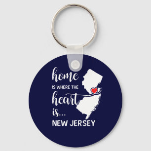 Chaveiro A casa de Nova Jersey é onde está o coração