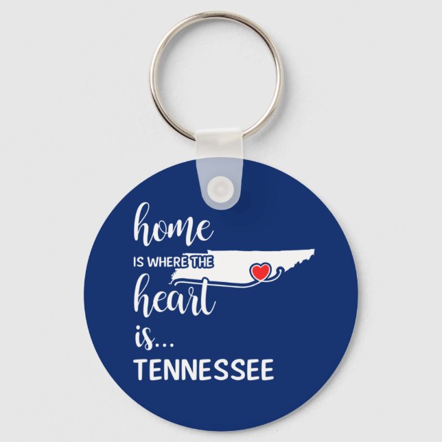 Chaveiro A casa do Tennessee é onde está o coração (Frente)