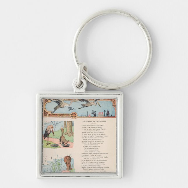 Chaveiro A cegonha e o Fox das fábulas (Frente)