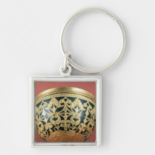 Chaveiro A céu aberto Dourado para uma bacia envernizada