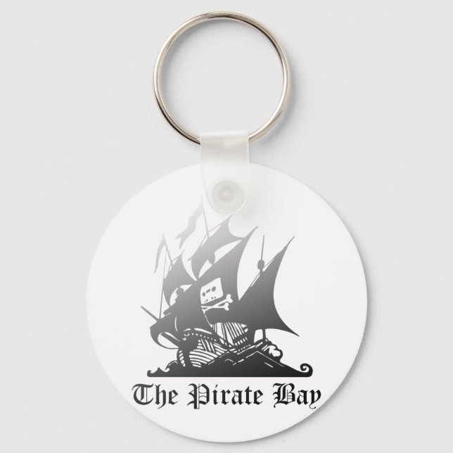 Chaveiro A Cinza Pirata Para Preto (Frente)