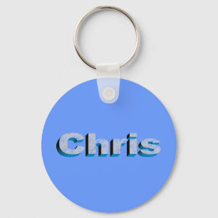 Chaveiro A corrente chave azul de Chris
