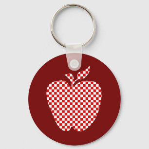 Chaveiro A corrente chave do professor Checkered vermelho