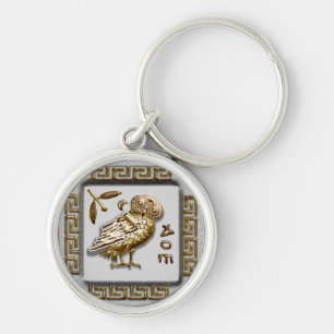 Chaveiro a coruja de athena