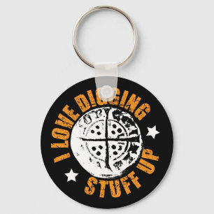 Chaveiro A cruz longa martelou a moeda, metal que detecta o