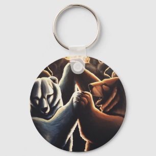 Chaveiro A dança da corrente chave da arte do urso carrega