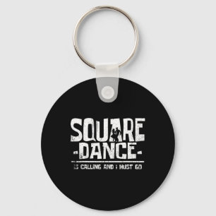 Chaveiro A Dança Quadrada De Dança Quadrada Está Ligando E