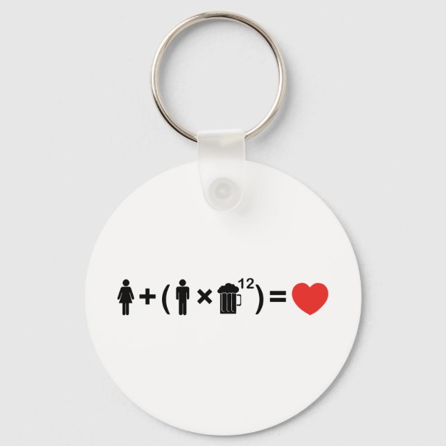 Chaveiro A Equação do Amor para os Homens (Frente)