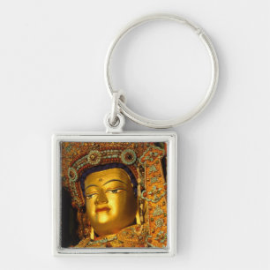 Chaveiro A estátua de Jowo Buddha dourada, o Templo Jokhan