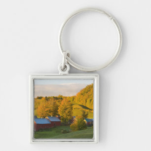 Chaveiro A fazenda de Jenne em Woodstock, Vermont. Queda. 2