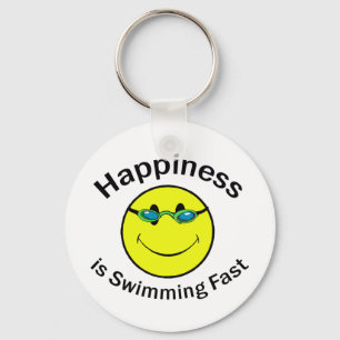 Chaveiro A felicidade está nadando rapidamente
