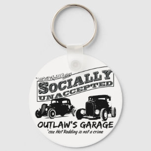 Chaveiro A garagem do fora da lei. Hot rod social