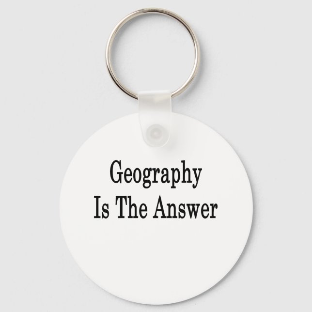 Chaveiro A Geografia É A Resposta (Frente)